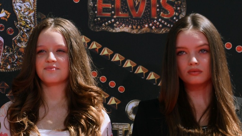 Finley and Harper Keough on the red carpet