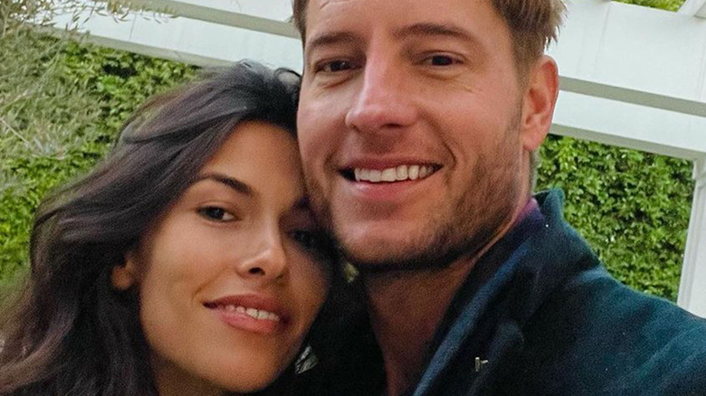 Sofia Pernas and Justin Hartley hugging