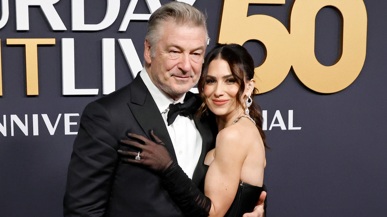Hilaria Baldwin and Alec Baldwin smiling
