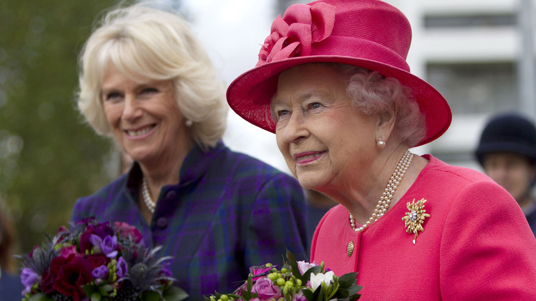 Camilla, Duchess of Cornwall and Queen Elizabeth 