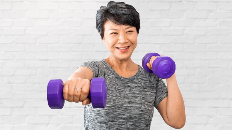 Woman exercising 