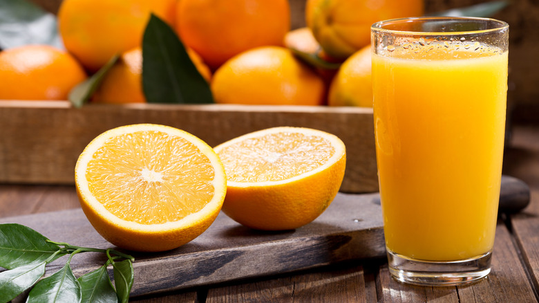 oranges and orange juice