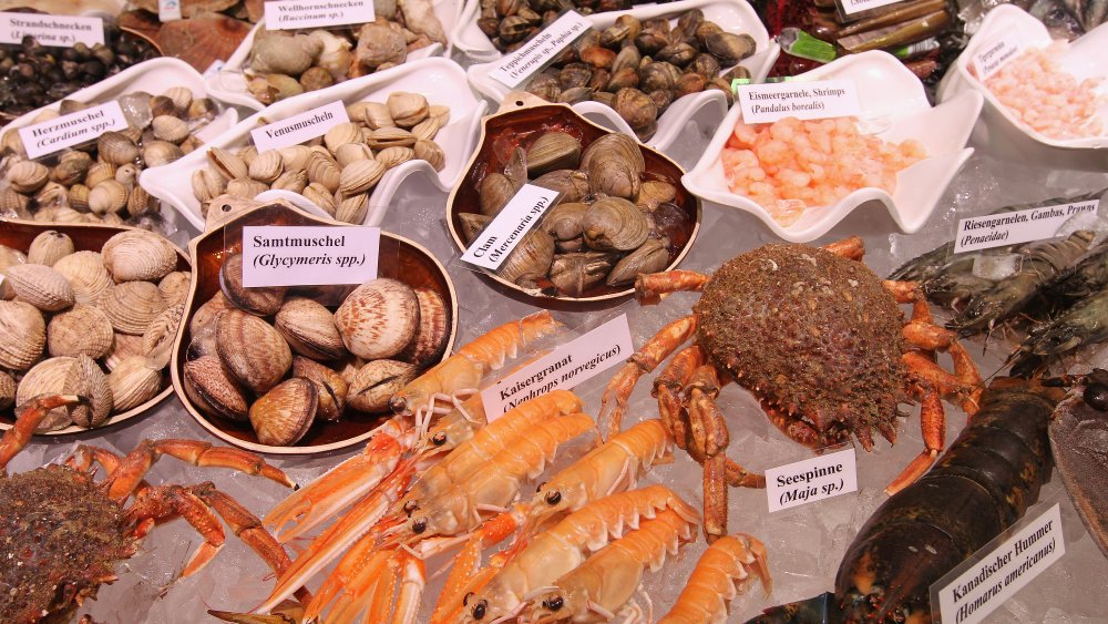 Shellfish at a German market