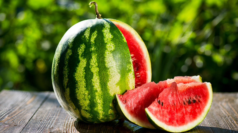 Watermelon with seeds