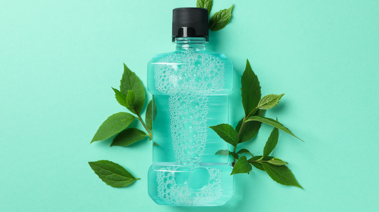 Mouthwash with mint