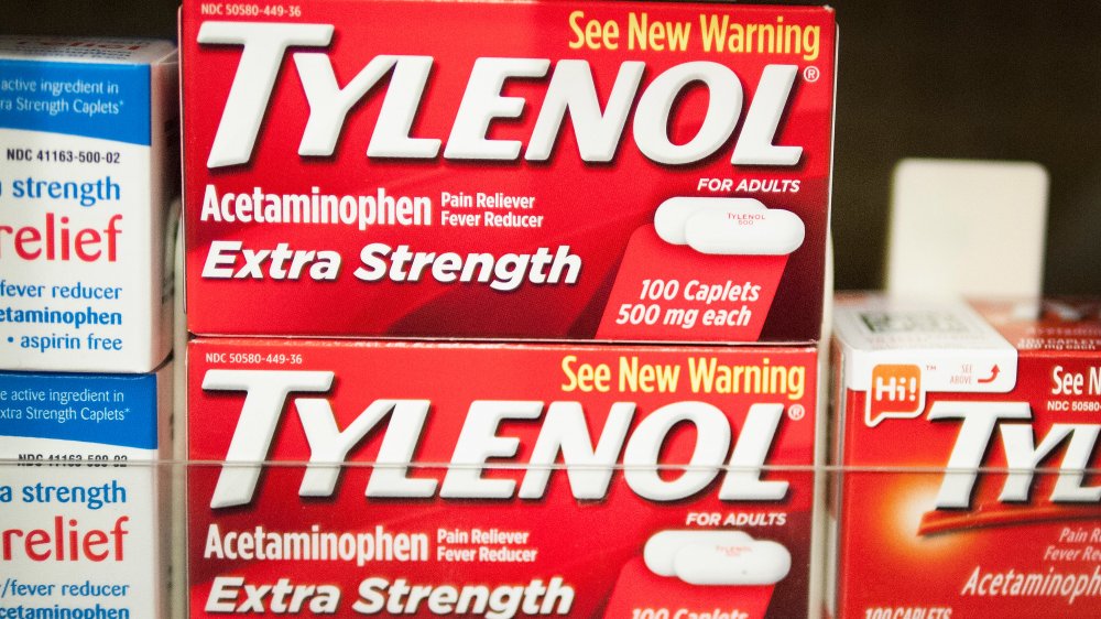 Tylenol boxes