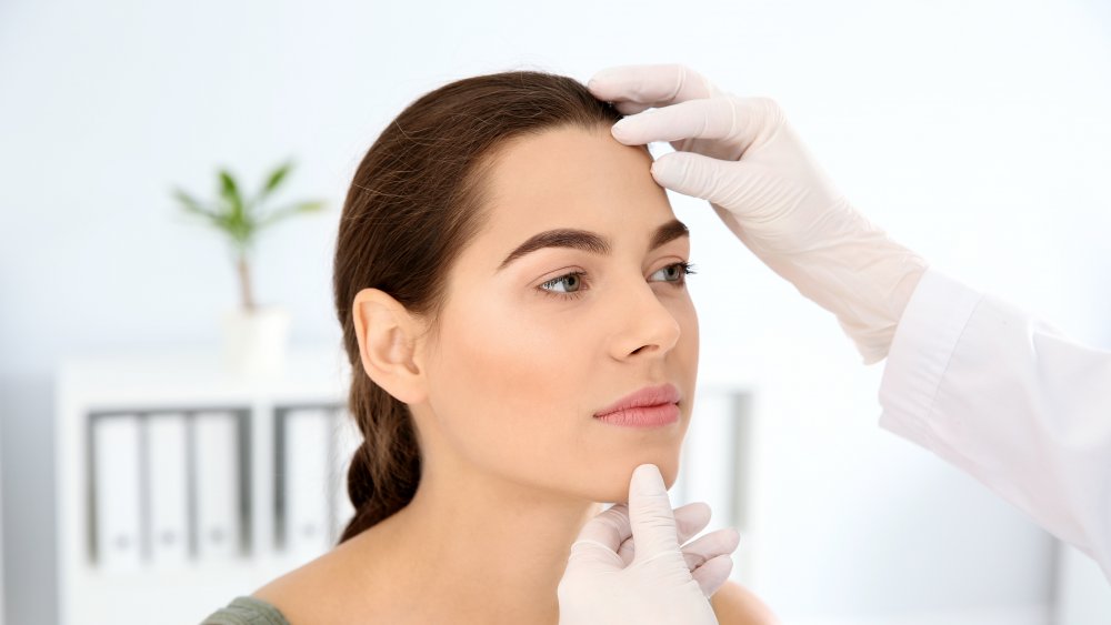 woman with makeup
