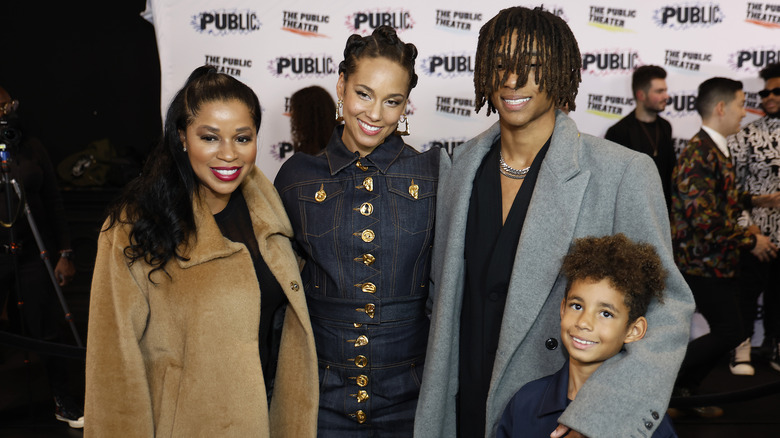 Mashonda Tifrere, Alicia Keys and kids