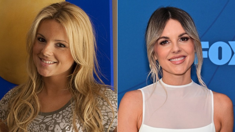 Split image of Ali Fedotowsky in 2010 and 2024