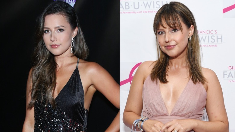 Split image of Katie Thurston in 2021 and in 2025