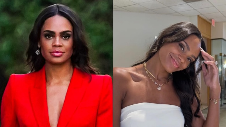 Split image of Michelle Young in 2021 and 2025