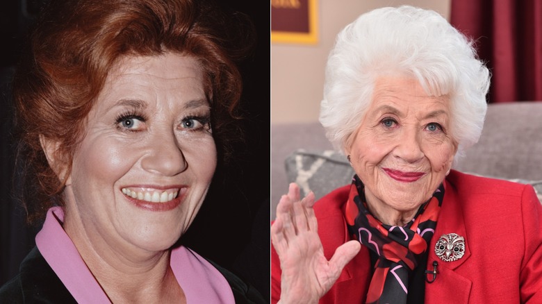 Charlotte Rae in 1981 and 2016
