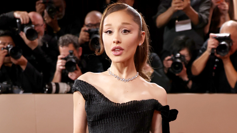 Ariana Grande posing on the red carpet
