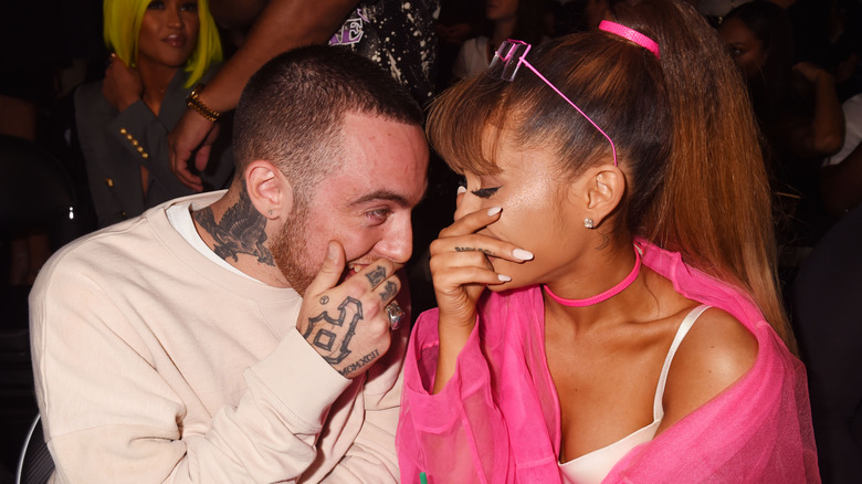 Mac Miller and Ariana Grande laughing