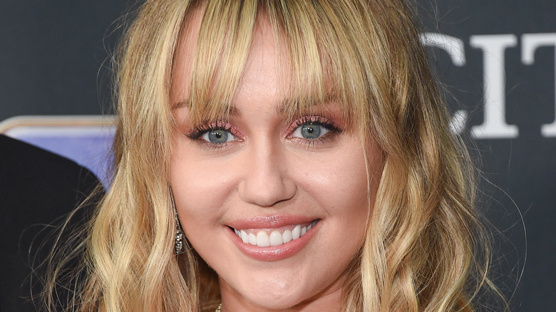 Miley Cyrus smiling