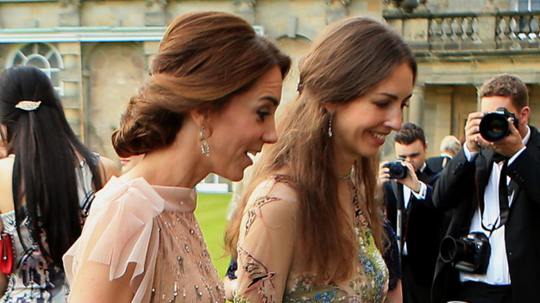 Kate Middleton and Rose Hanbury at a 2016 Gala dinner