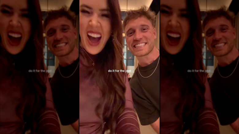 A screenshot from an Instagram post of Chelsea Blackwell and Jimmy Presnell