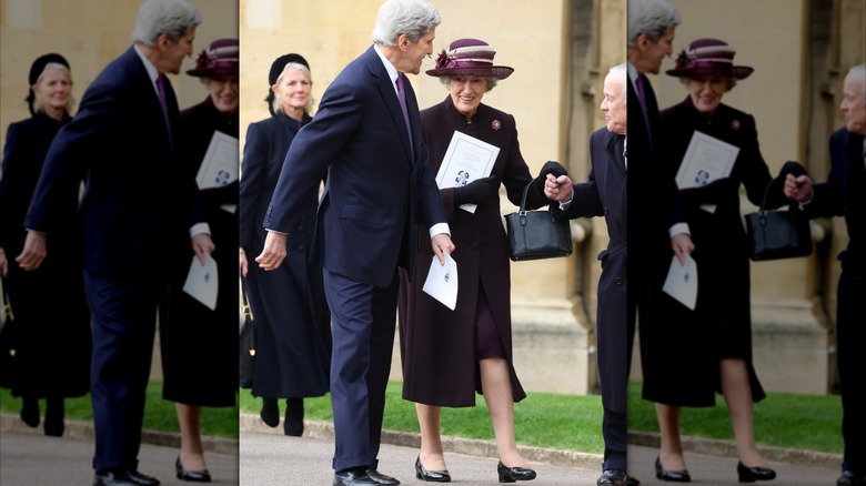 John Kerry and Lady Susan Hussey at the Thanksgiving Service in 2024