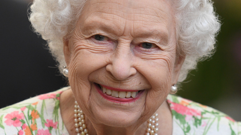 Queen Elizabeth II smiling