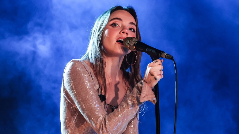 Danielle Bradbery performing onstage in 2024.