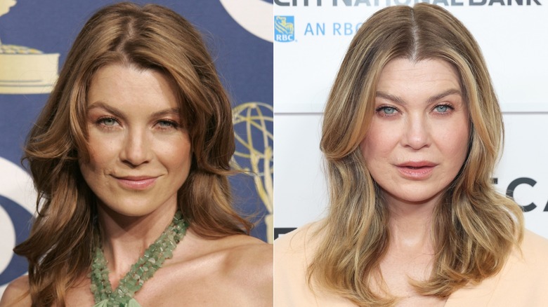 Ellen Pompeo at the 2005 Emmy Awards & at the 2025 Tribeca Film Festival