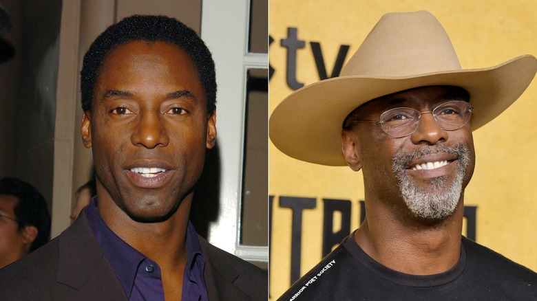 Isaiah Washington at a Los Angeles gala event in 2005 & at the 2022 premiere of "Shantaram"