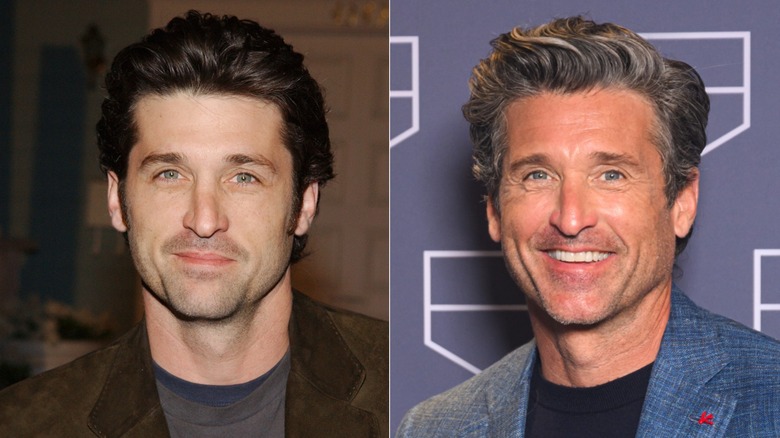 Patrick Dempsey at the 2005 ABC Winter Press Tour & in 2024 at the grand opening of a store