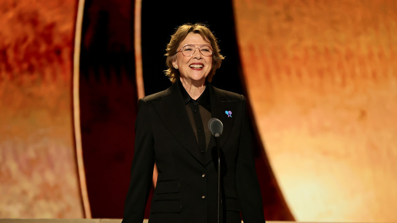 Annette Bening presenting at the 79th Annual Tony Awards