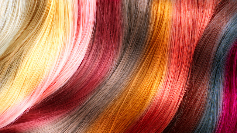 various hair tints