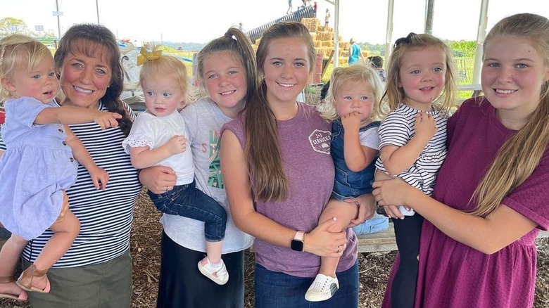 Duggar family posing together