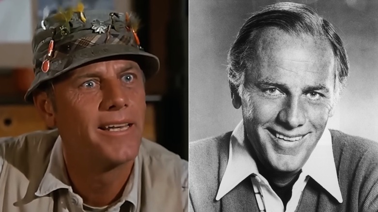Split of McLean Stevenson on Mash and in a portrait