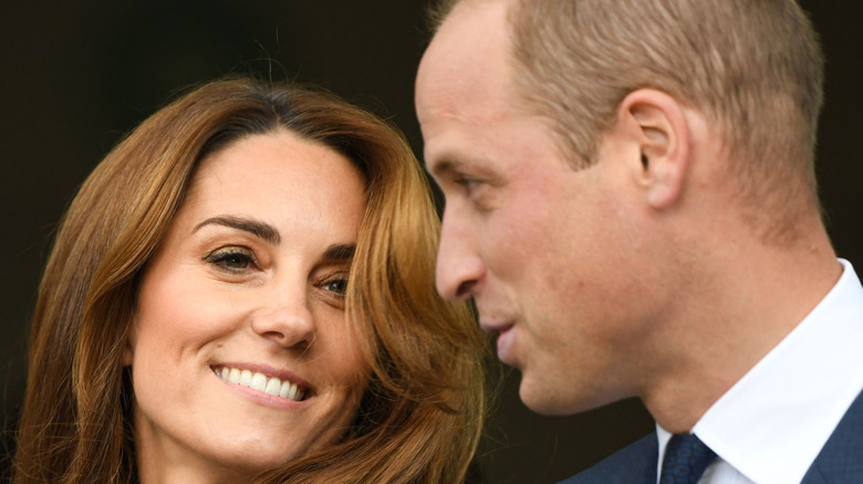 Prince William and Kate Middleton at an event. 