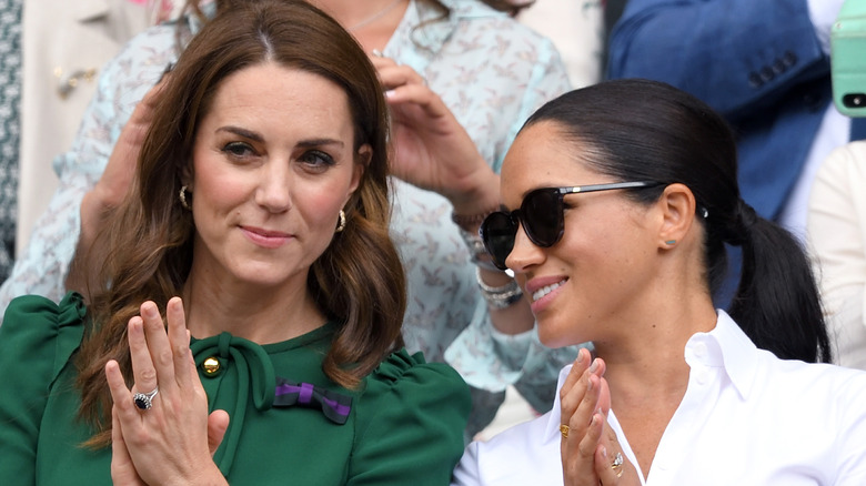 Kate Middleton & Meghan Markle clapping