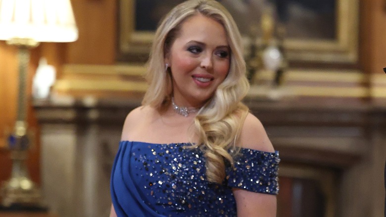 Tiffany Trump blue gown Windsor Castle