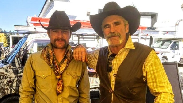Forrie Smith and Forrest Smith on the Yellowstone set