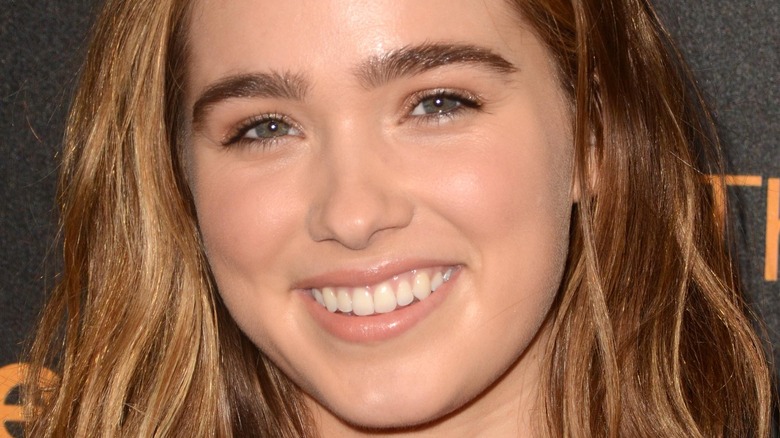 Haley Lu Richardson smiling