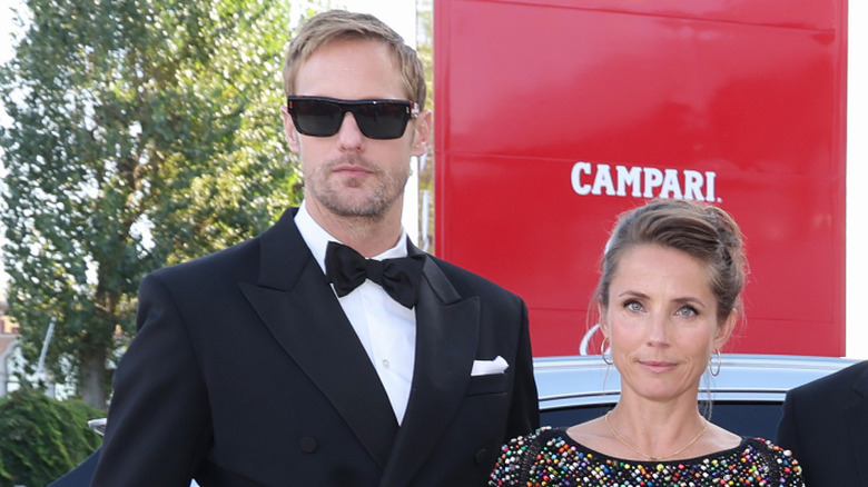 Alexander Skarsgård and Tuva Novotny at the 81st Venice International Film Festival.