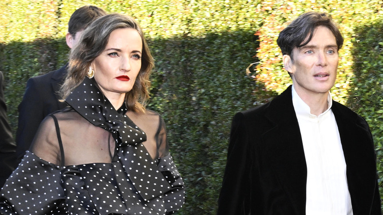Yvonne McGuinness and Cillian Murphy walking into event
