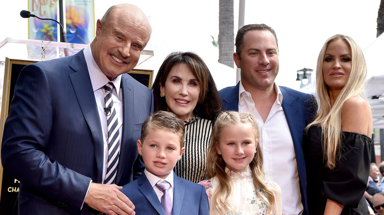 Phil McGraw with his wife, son, and grandkids