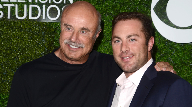 Jay McGraw and Phil McGraw attending a CBS Television Studios event