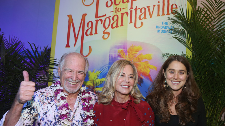 Jimmy Buffett, Jane Slagsvol, and Delaney Buffett