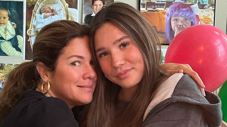 Sophie Gregoire embraces her only daughter, Ella-Grace Trudeau, on her birthday