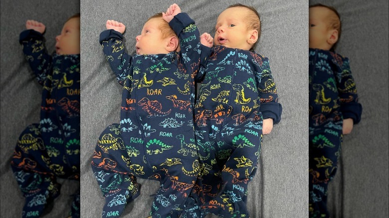 Archer and Ace Padron lying together