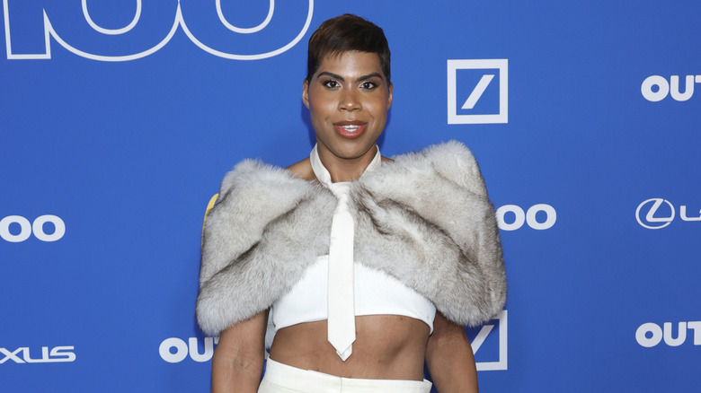 EJ Johnson on a 2025 red carpet.
