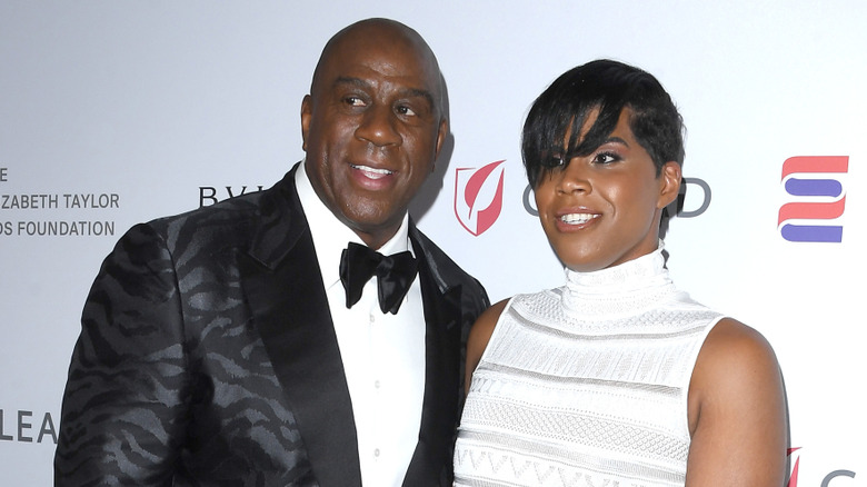 Magic Johnson, EJ Johnson on a 2023 red carpet