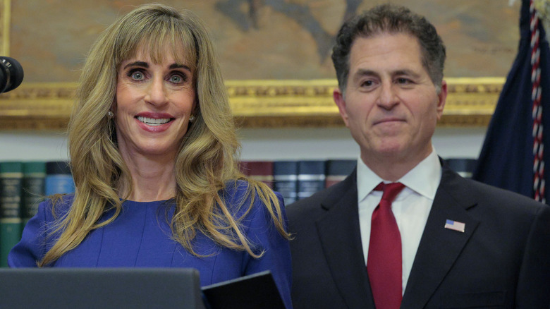 Susan and Michael Dell smiling