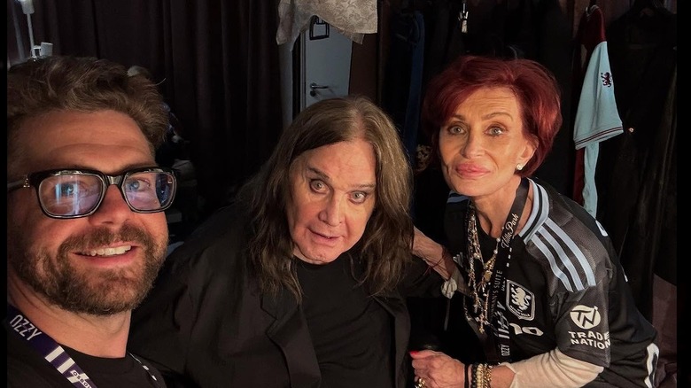 Jack, Ozzy and Sharon Osbourne