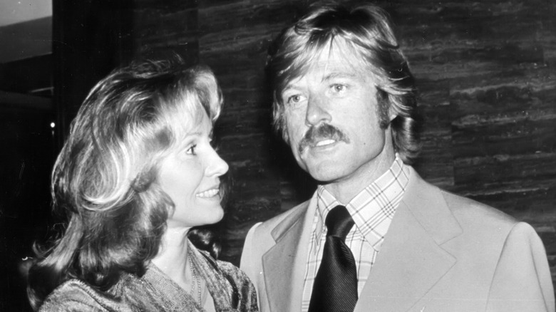 Robert Redford and Lola Van Wagenen in New York City, 1976