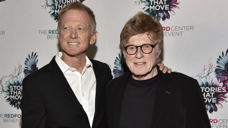 James Redford (L) and Robert Redford (R) attend a 2018 benefit for The Redford Center
