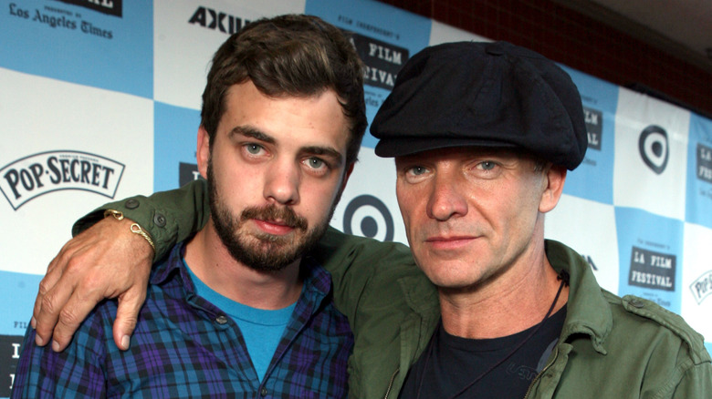 Jake Sumner and Sting posing at the LA Film Festival in 2007
